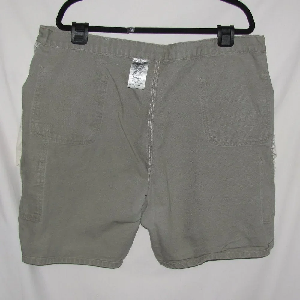 Mens' Carhartt Green Brown Drab Cargo Shorts Size 43 x 8 - Picture 6 of 8